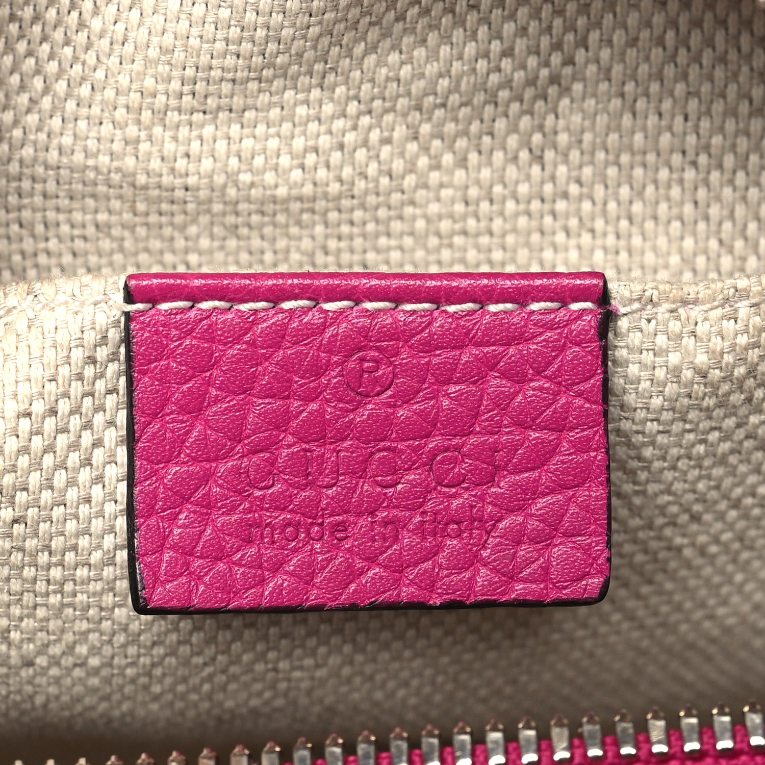 Gucci Cellarius Calfskin Small Soho Disco Bag Bright Bouganville 6 of 10