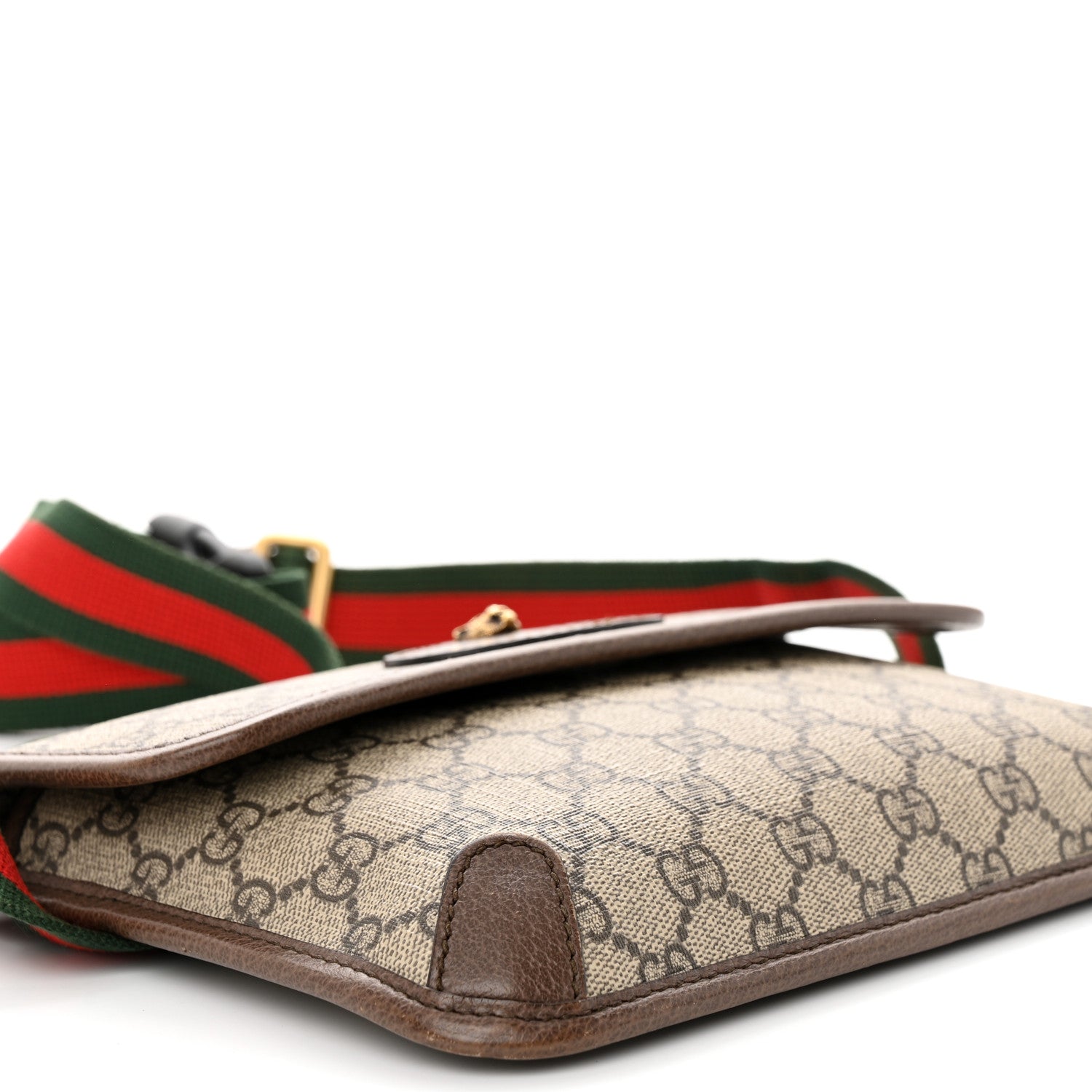 Gucci GG Supreme Monogram Neo Vintage Web Belt Bag Brown 9 of 10