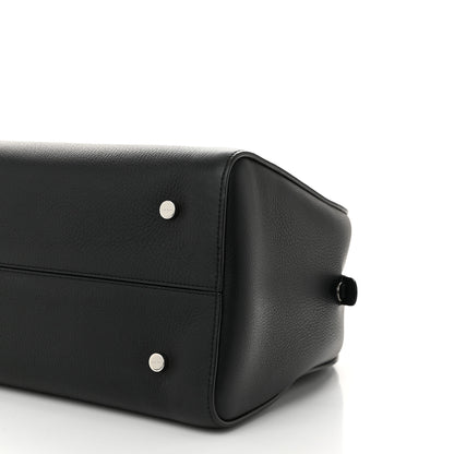 The Row Grained Calfskin Bowling Bag Two Black 9 of 9