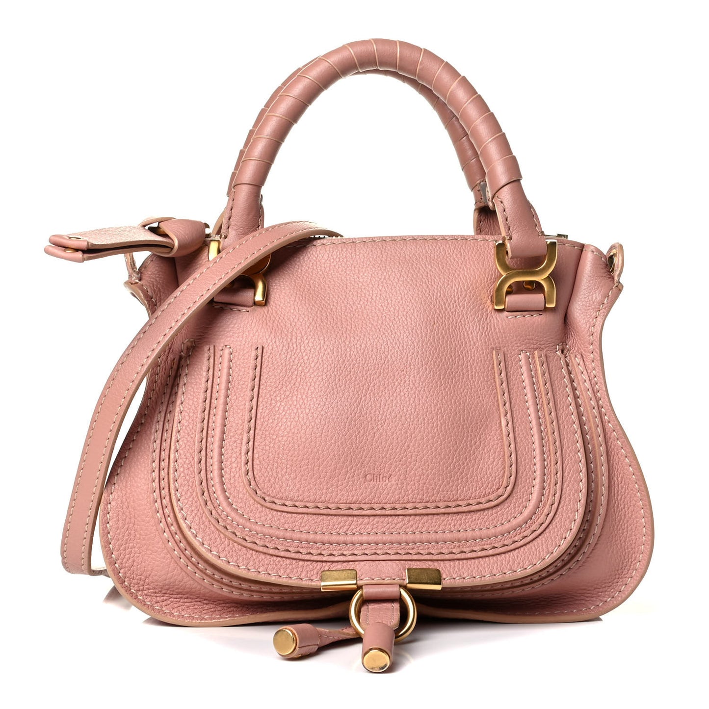 Calfskin Mini Marcie Satchel Waterlily