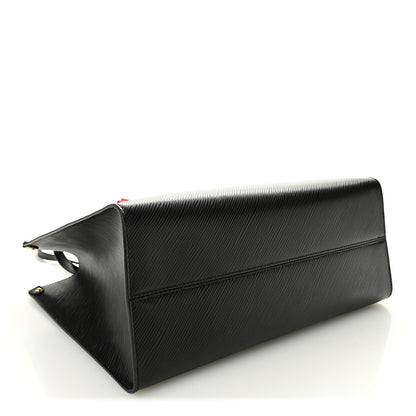 Louis Vuitton Epi Onthego MM Black 4 of 9