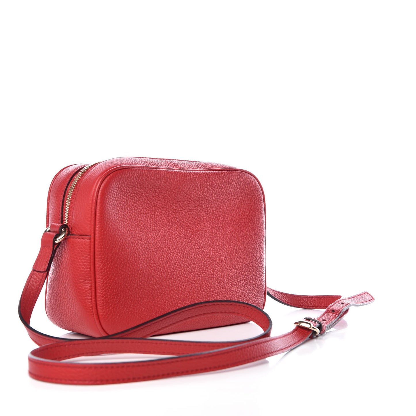 Pebbled Calfskin Small Soho Disco Bag Tabasco Red