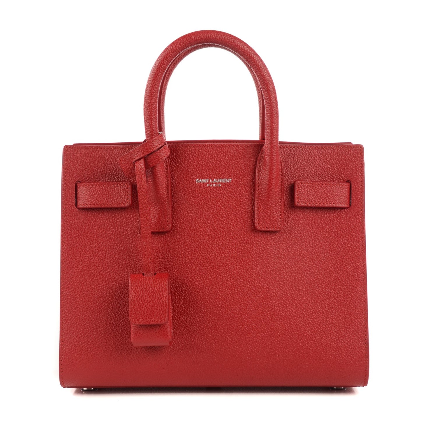 Grained Calfskin Nano Sac De Jour Lipstick Red