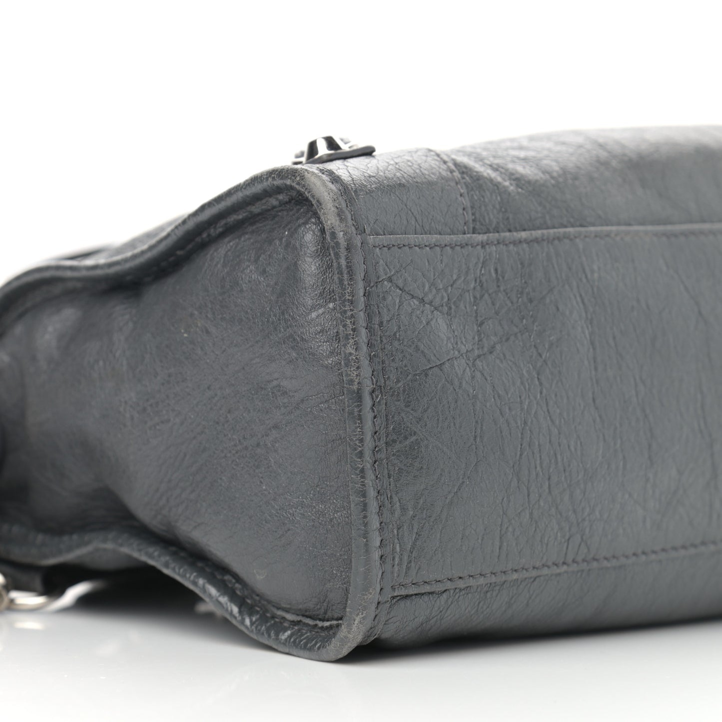 Agneau Classic Silver Hardware S City Gris Fossile