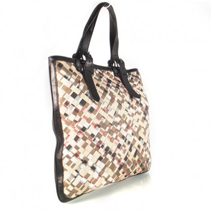 Burberry Nova Check Woven Vertical Tote Bag 3 of 9