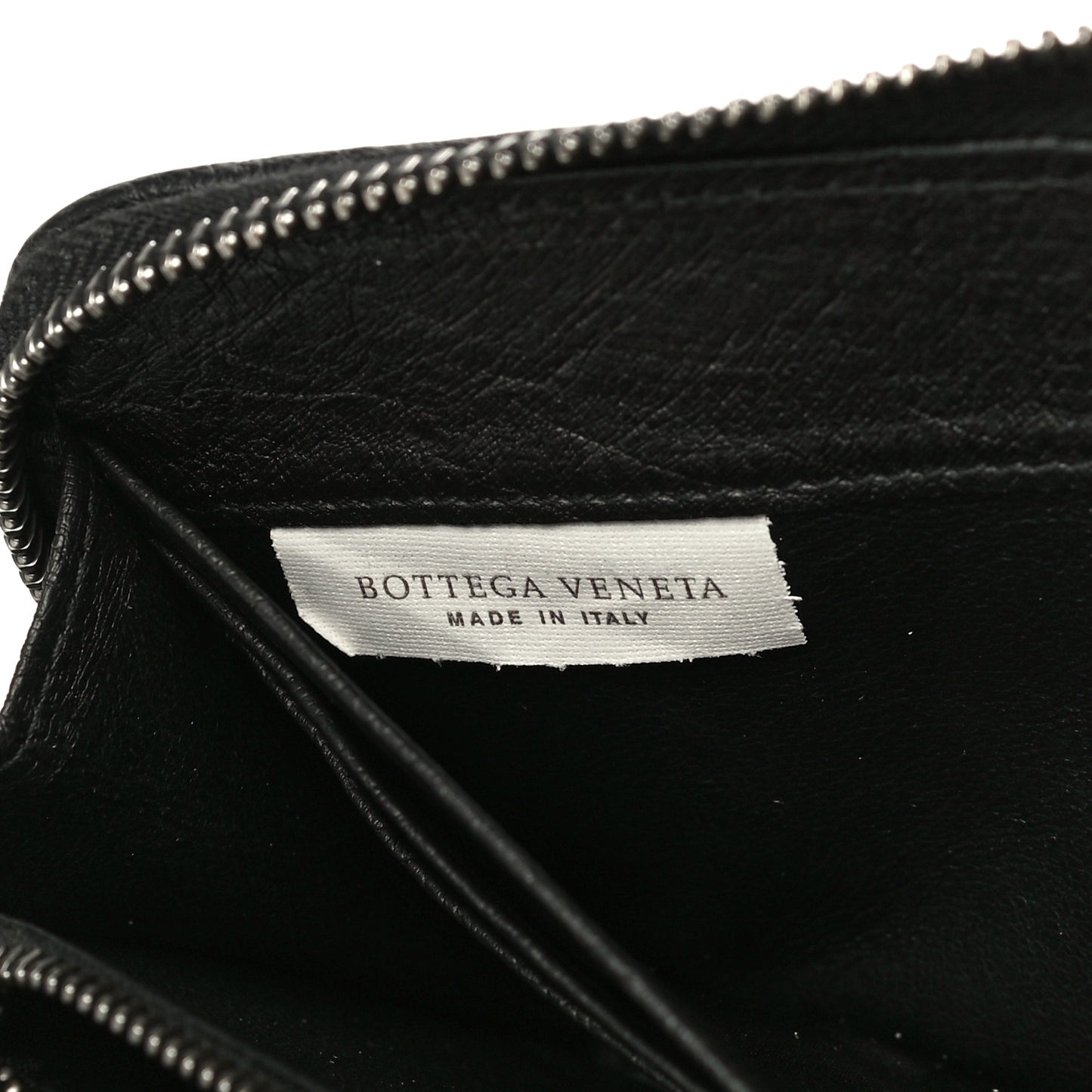 Ostrich Zip Around Wallet Black