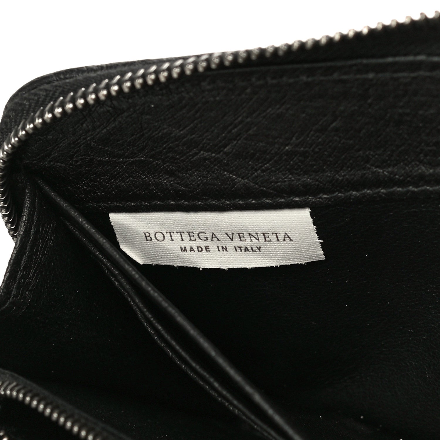 Bottega Veneta Ostrich Zip Around Wallet Black 7 of 11