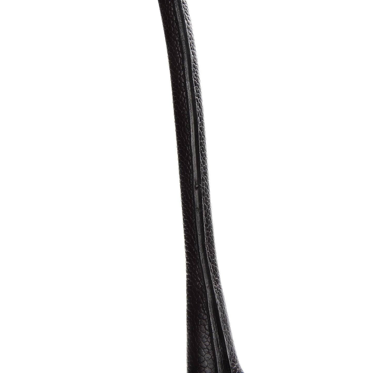 Caviar Square Stitched Large Satchel Dark Brown