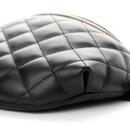 Chanel Calfskin Quilted Waist Belt Bag Black 11 of 14