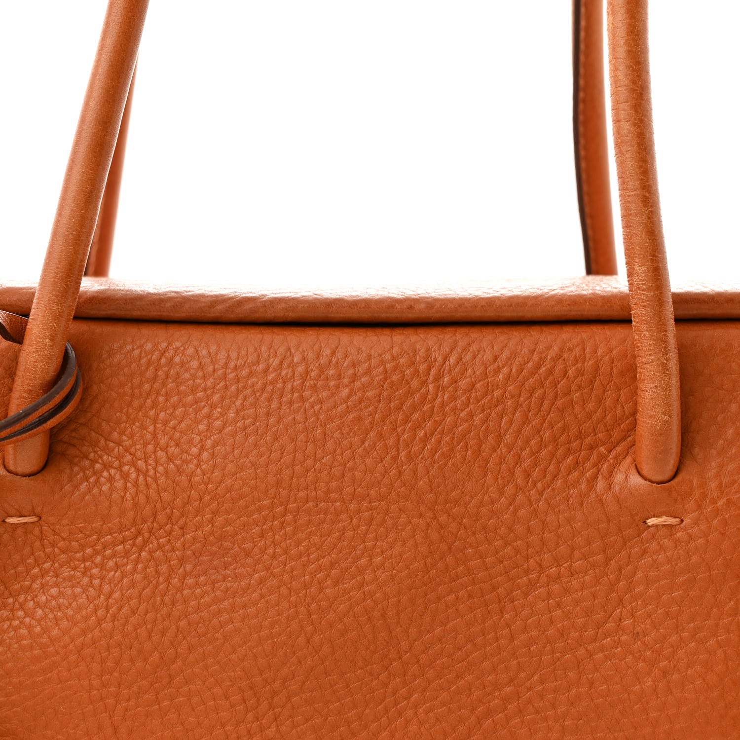 Prada Vitello Daino Turn Lock Frame Shoulder Bag Caramel 9 of 15