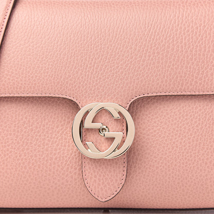 Gucci Dollar Calfskin Interlocking G Top Handle Shoulder Bag Soft Pink 9 of 9