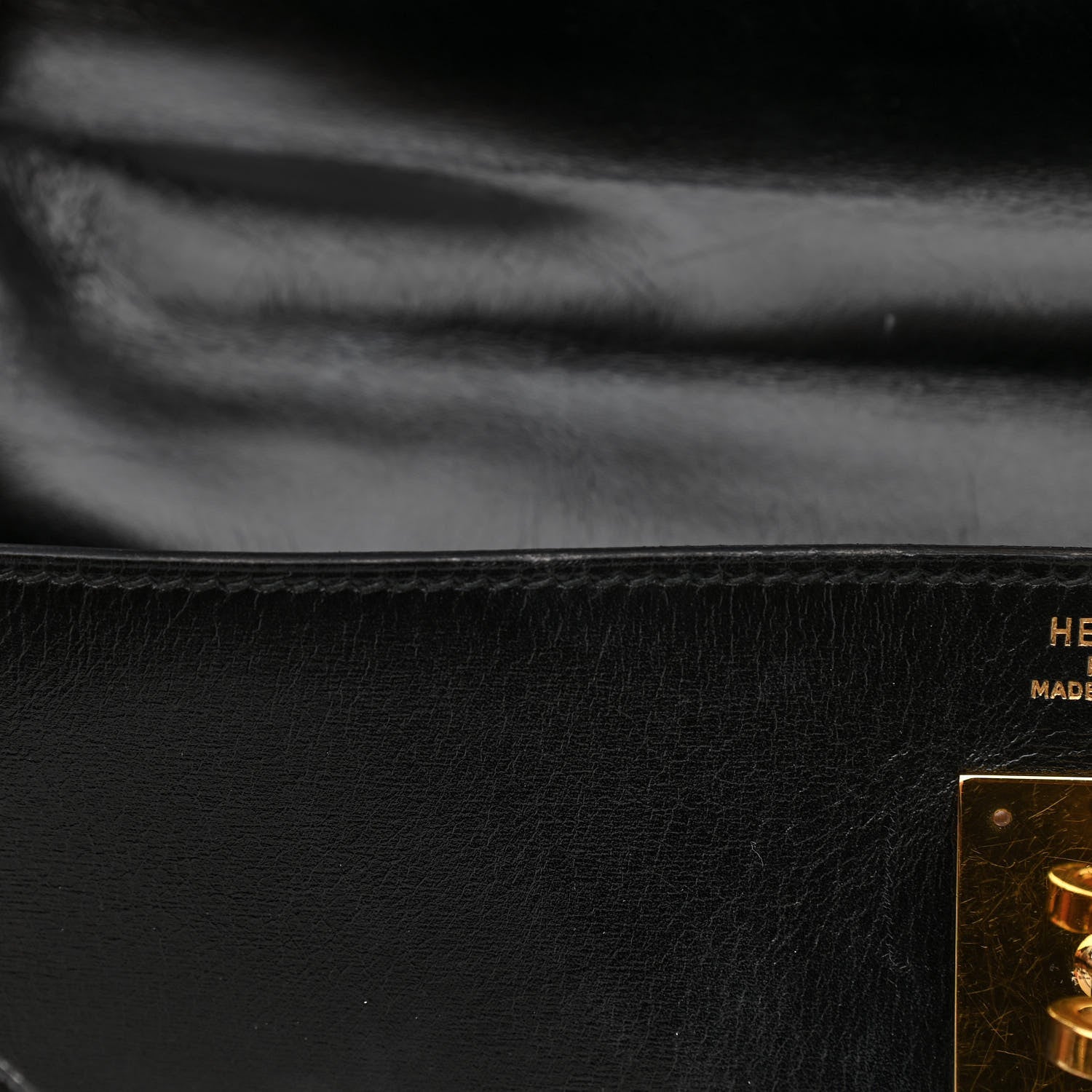 Hermes Box Kelly Retourne 32 Black 17 of 18