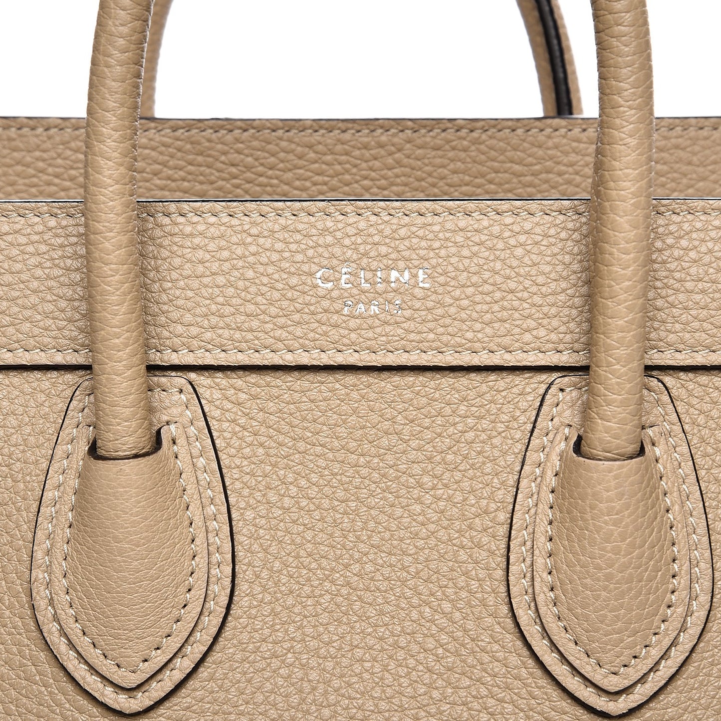 Drummed Calfskin Nano Luggage Dune