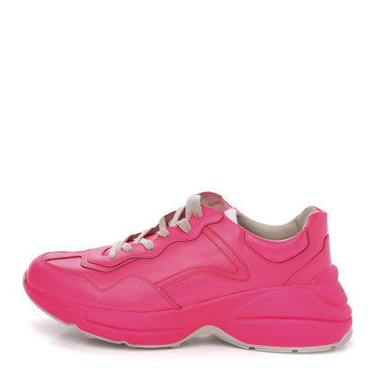 Gucci Calfskin Mens Rhyton Sneakers 9 Fuxia Fluo 1 of 9