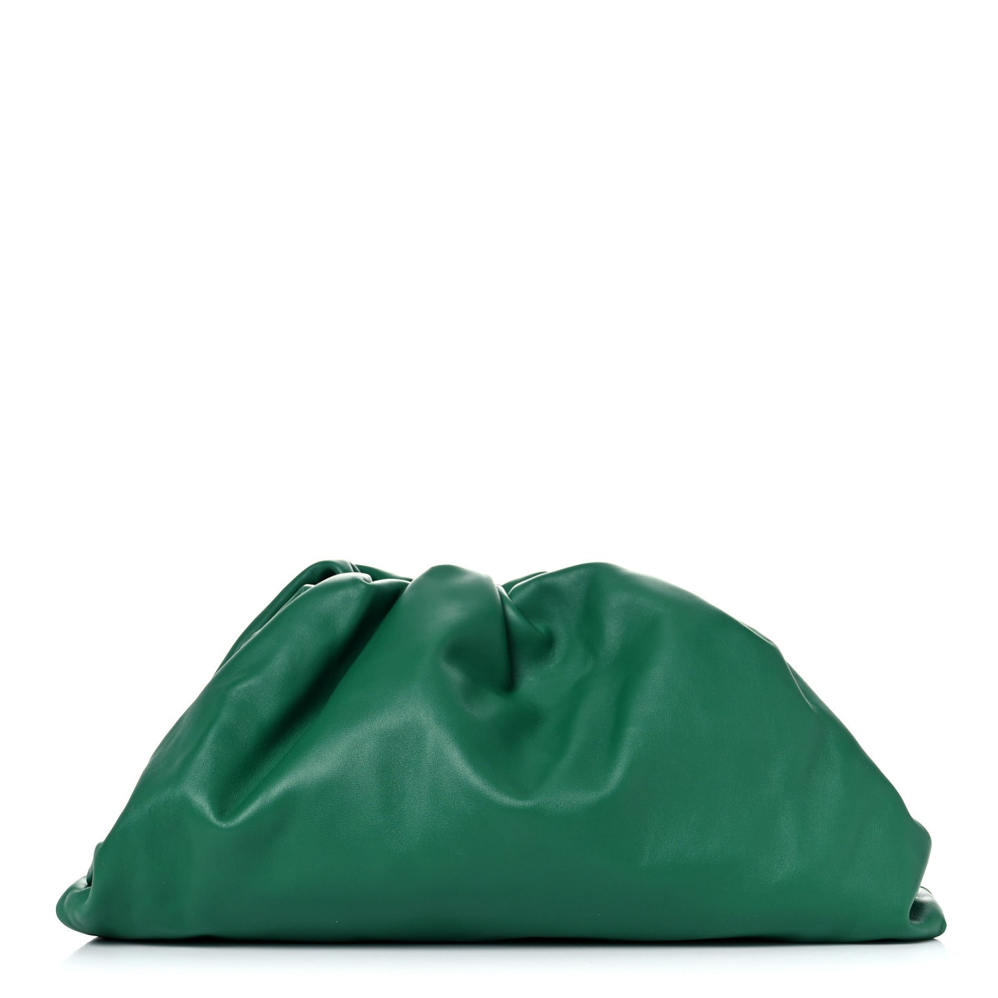 Smooth Butter Calf The Pouch Oversized Clutch Racing Green
