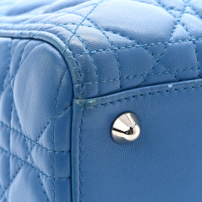 Christian Dior Lambskin Cannage Large Lady Dior Blue 11 of 11