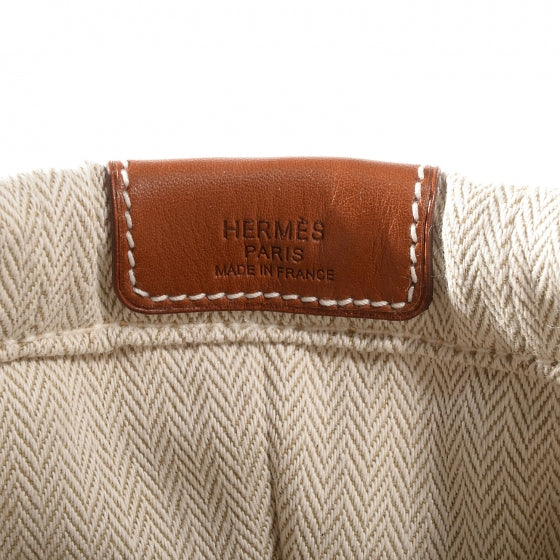 Hermes Canvas Barenia Fourbi 20 PM Pouch Naturel Fauve 6 of 7