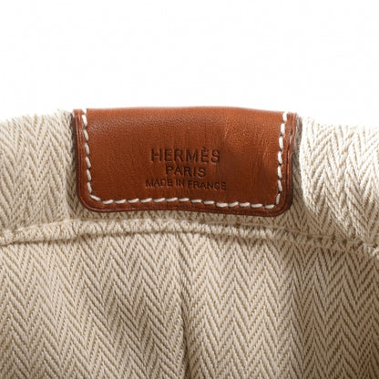 Hermes Canvas Barenia Fourbi 20 PM Pouch Naturel Fauve 6 of 7