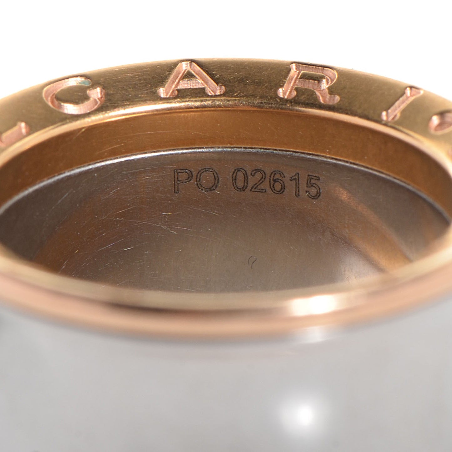 18K Rose Gold Steel Anish Kapoor B.Zero1 Ring 51 US 5.75