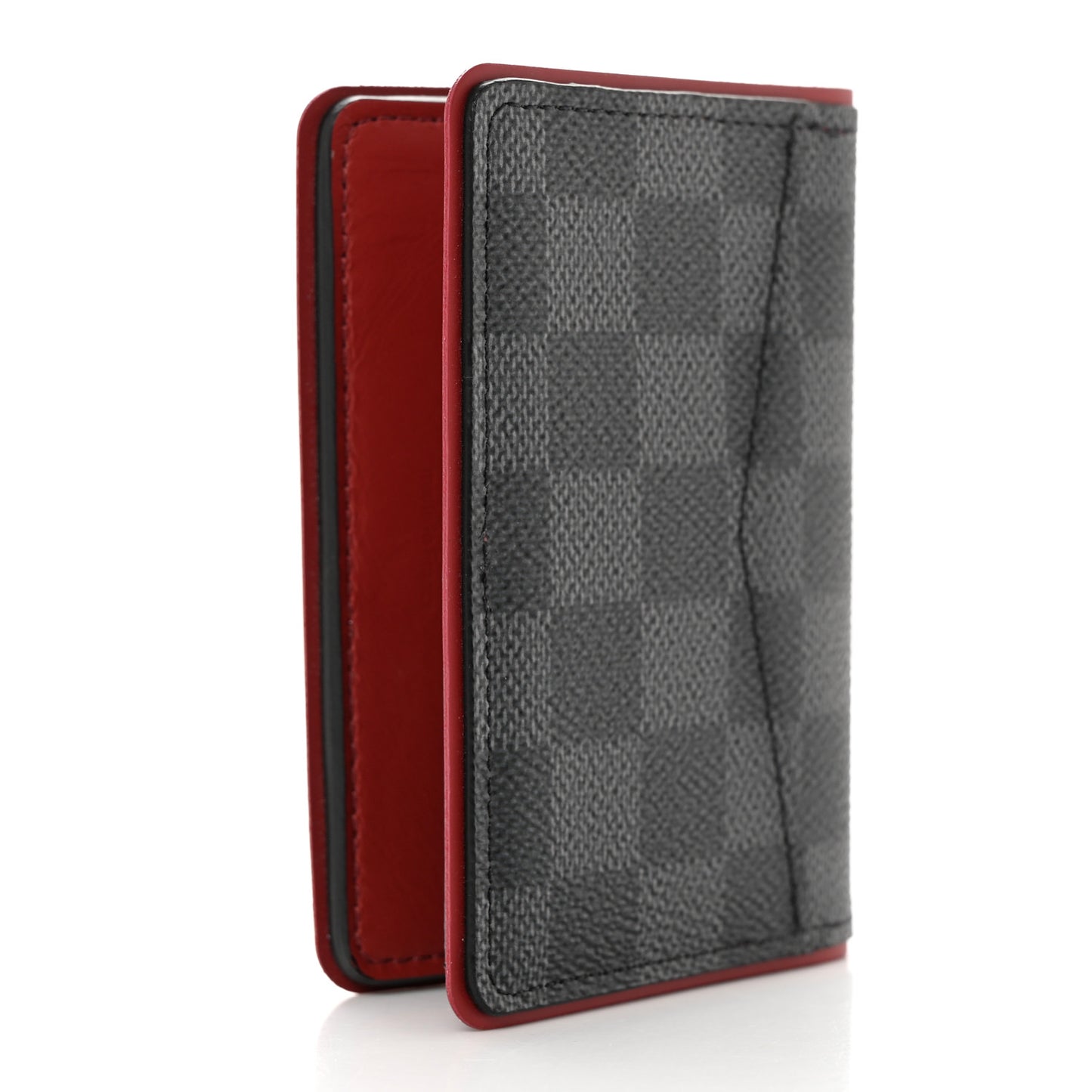 Damier Graphite Pocket Organizer Bordeaux