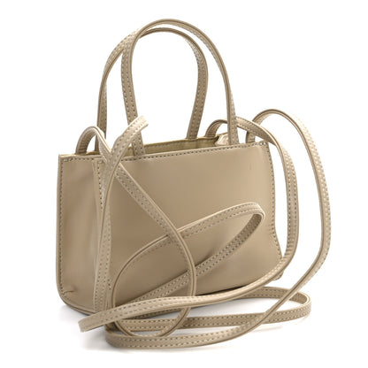 Telfar Vegan Leather Small Shopping Bag Cream 3 of 11