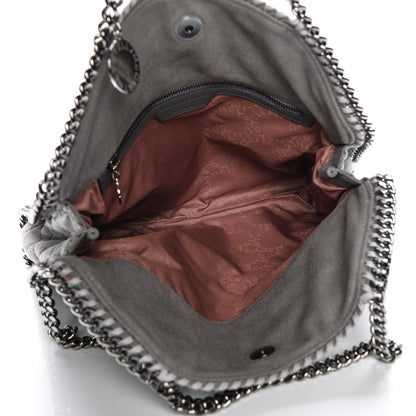 Stella McCartney Shaggy Deer Quilted Fold Over Falabella Tote Light Grey 5 of 7