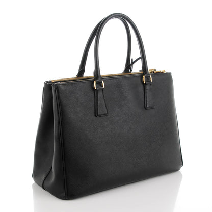 Prada Saffiano Medium Galleria Double Zip Tote Black 3 of 8