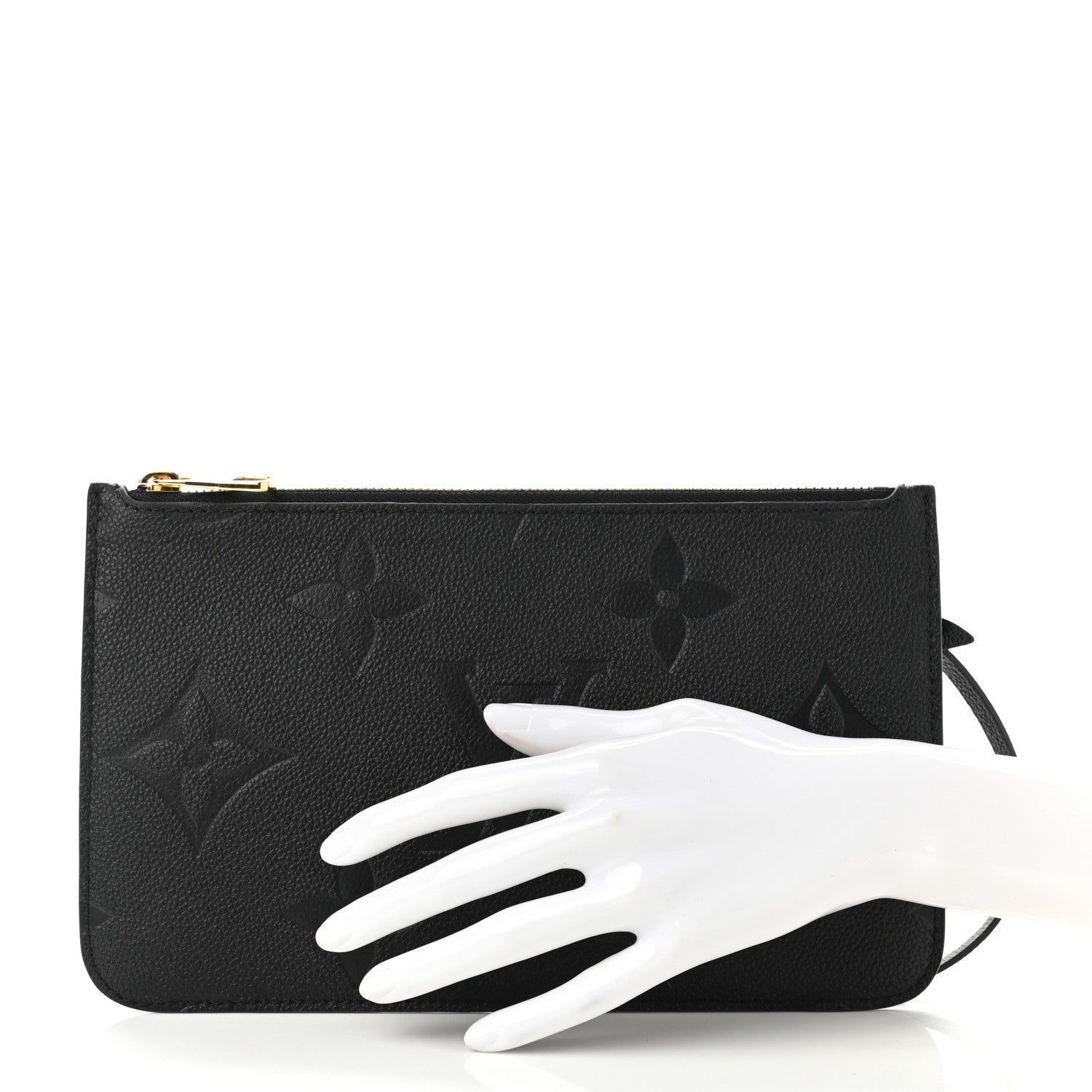 Louis Vuitton Empreinte Monogram Giant Neverfull MM Pochette Black 2 of 6