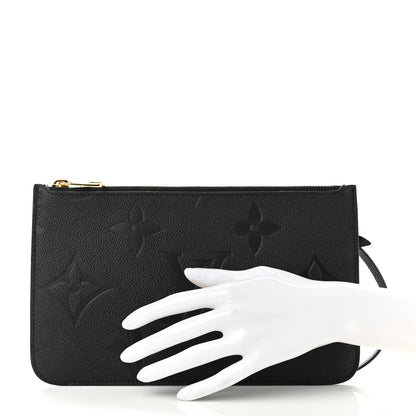 Louis Vuitton Empreinte Monogram Giant Neverfull MM Pochette Black 2 of 6