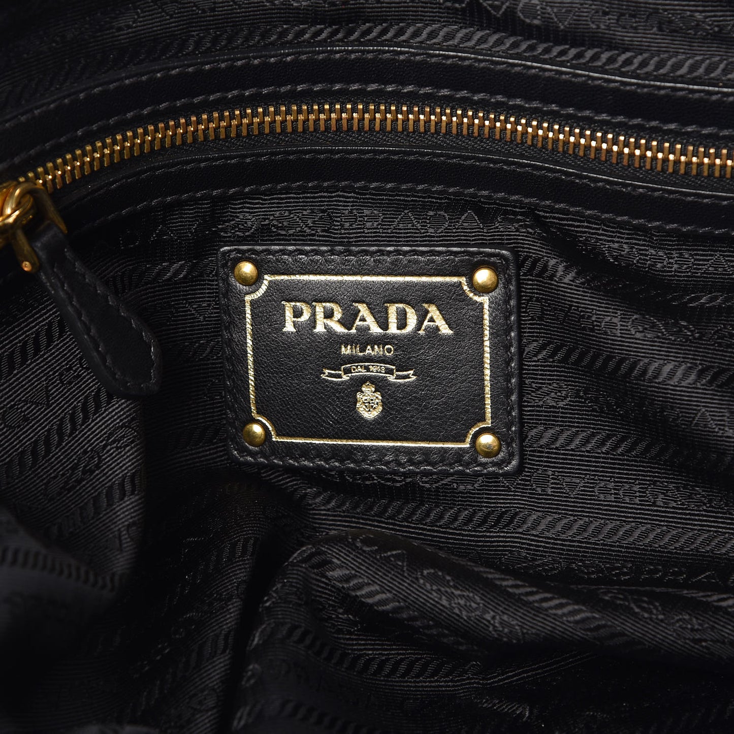 Nappa Antique Shoulder Bag Black