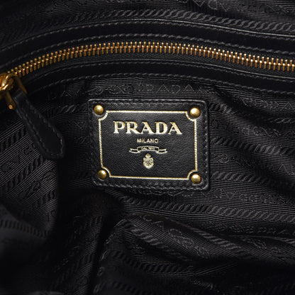 Prada Nappa Antique Shoulder Bag Black 6 of 9
