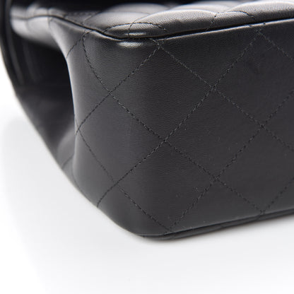 Chanel Lambskin Quilted Jumbo Double Flap So Black 24 of 25