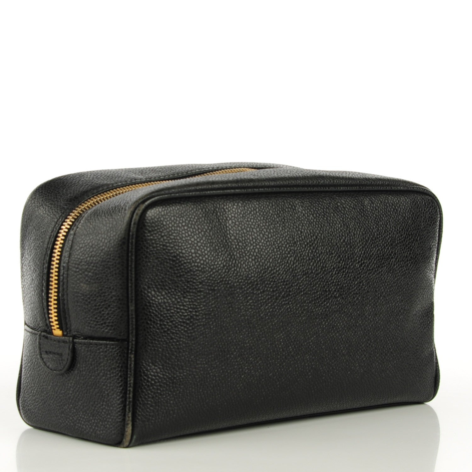 Chanel Caviar CC Large Cosmetic Case Black 3 of 13