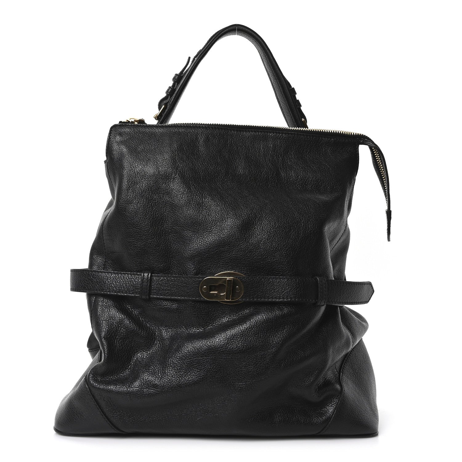 Burberry Grainy Calfskin Larsen Shoulder Bag Black 1 of 11