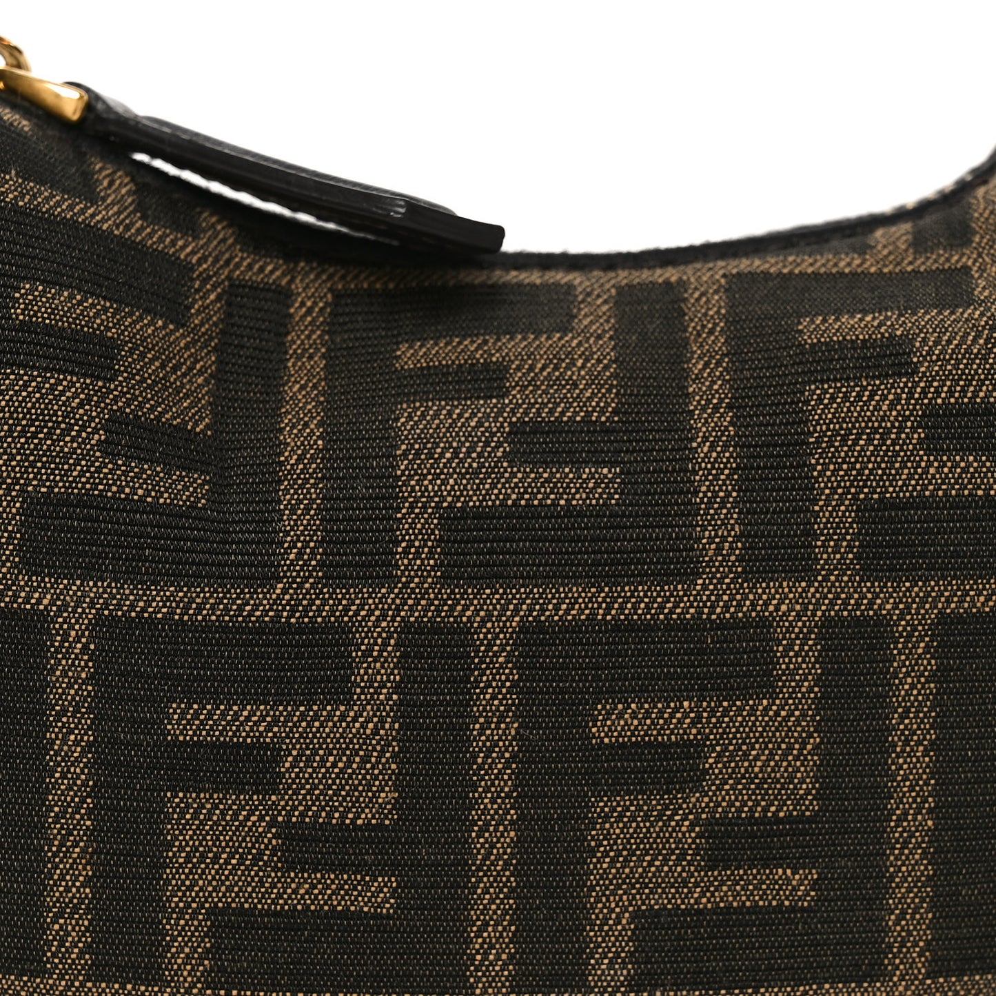 Fabric Jacquard FF 1974 Nano Fendigraphy Hobo Charm Tobacco Moro