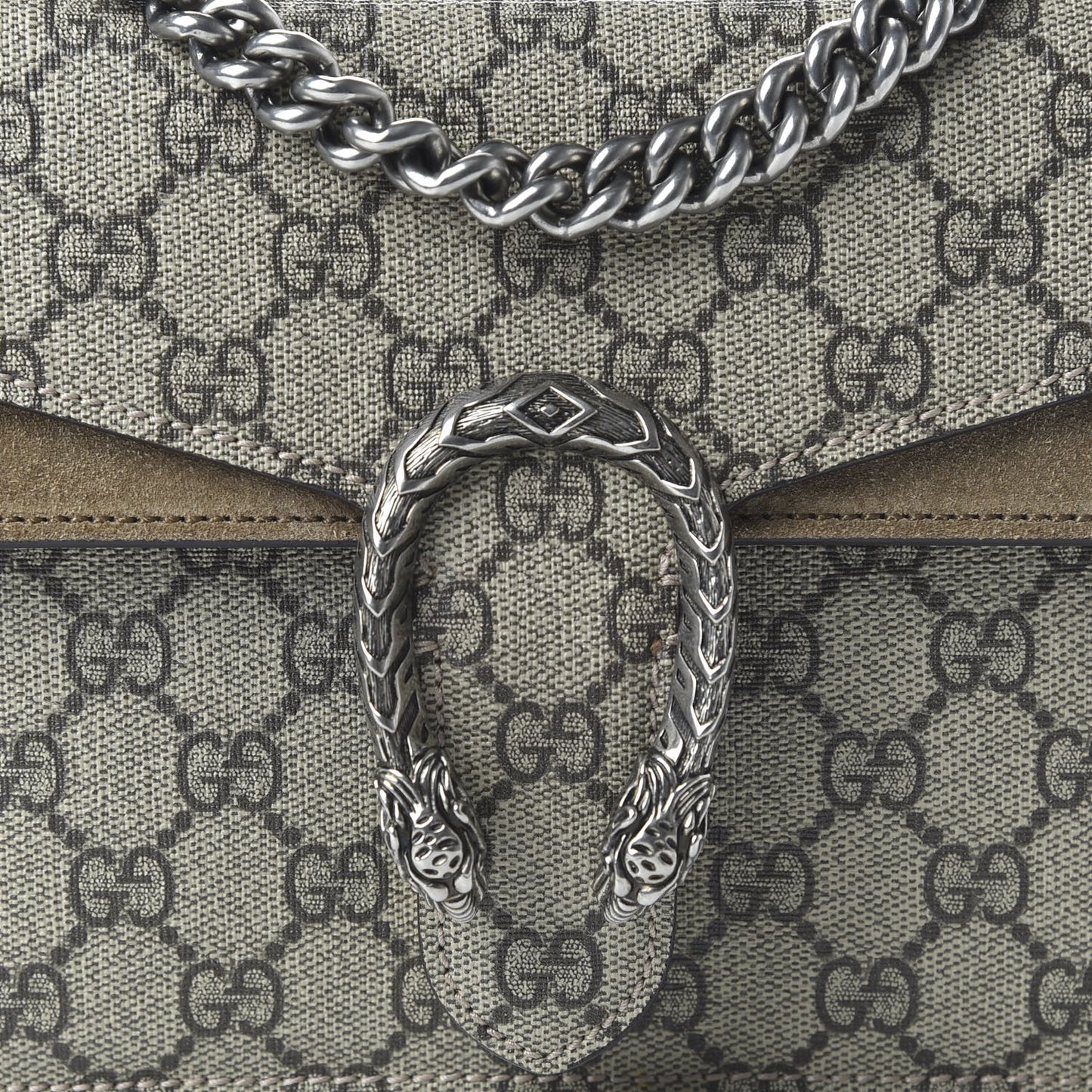 GG Supreme Monogram Mini Dionysus Shoulder Bag Taupe