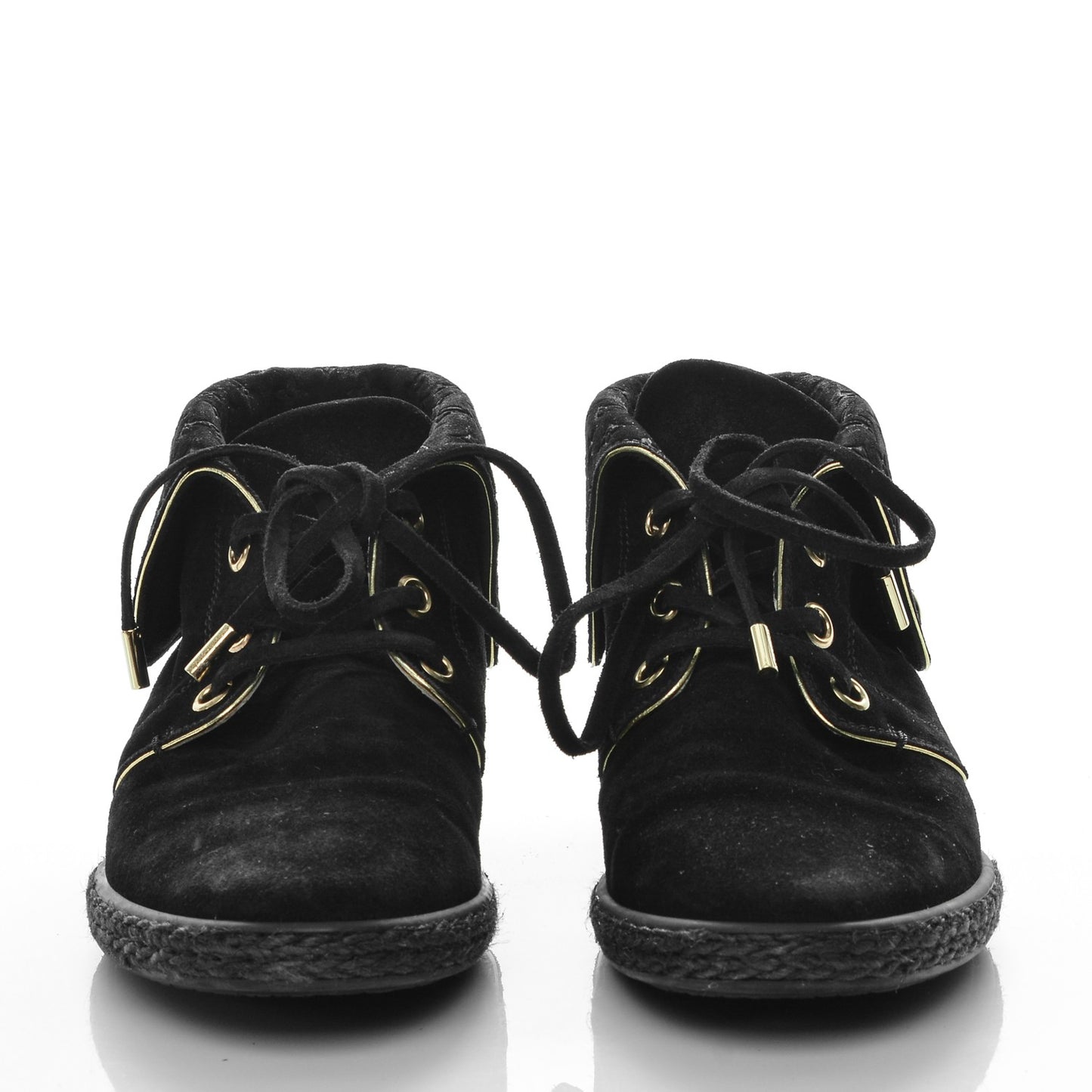 Suede Cape Sneaker Boots 38.5 Black
