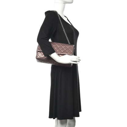 Chanel Metallic Aged Calfskin Quilted 2.55 Reissue 226 Flap Rose Fonce 2 of 13