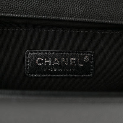 Chanel Caviar Quilted Medium Boy Flap Black 6 of 11