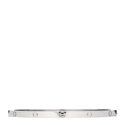 Cartier 18K White Gold Small LOVE Bracelet 18 1 of 5