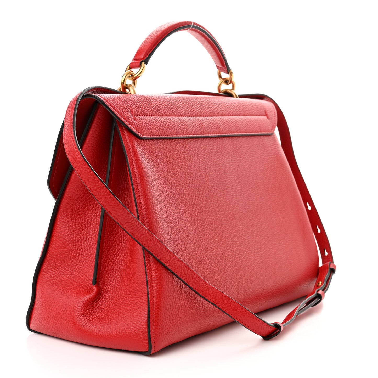 Calfskin Medium Margot Top Handle Satchel Lipstick