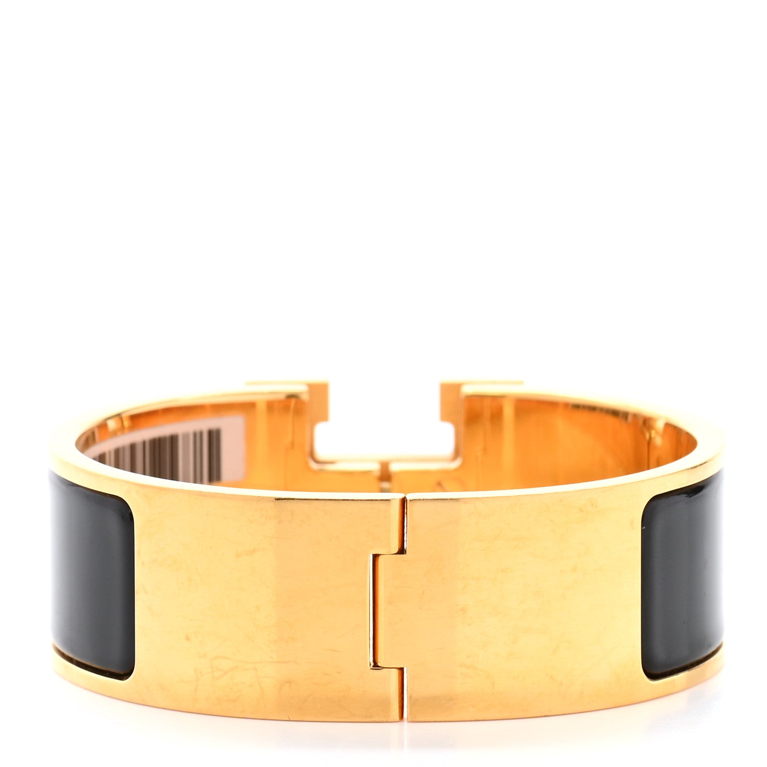 Hermes Enamel Wide Clic Clac H Bracelet PM Black 3 of 6