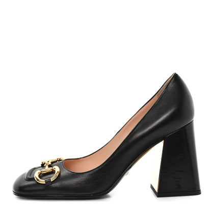 Gucci Malaga Kid Horsebit 75mm Pumps 39.5 Black 1 of 9