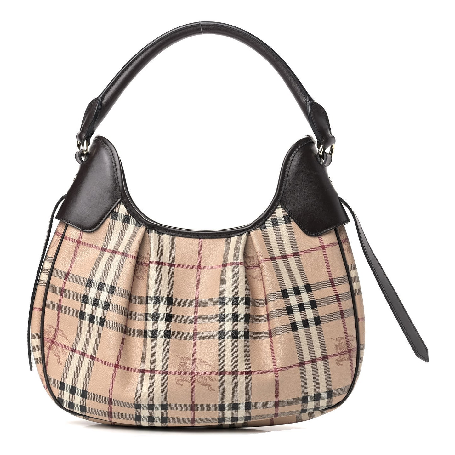 Haymarket Check Small Brooklyn Hobo Brown
