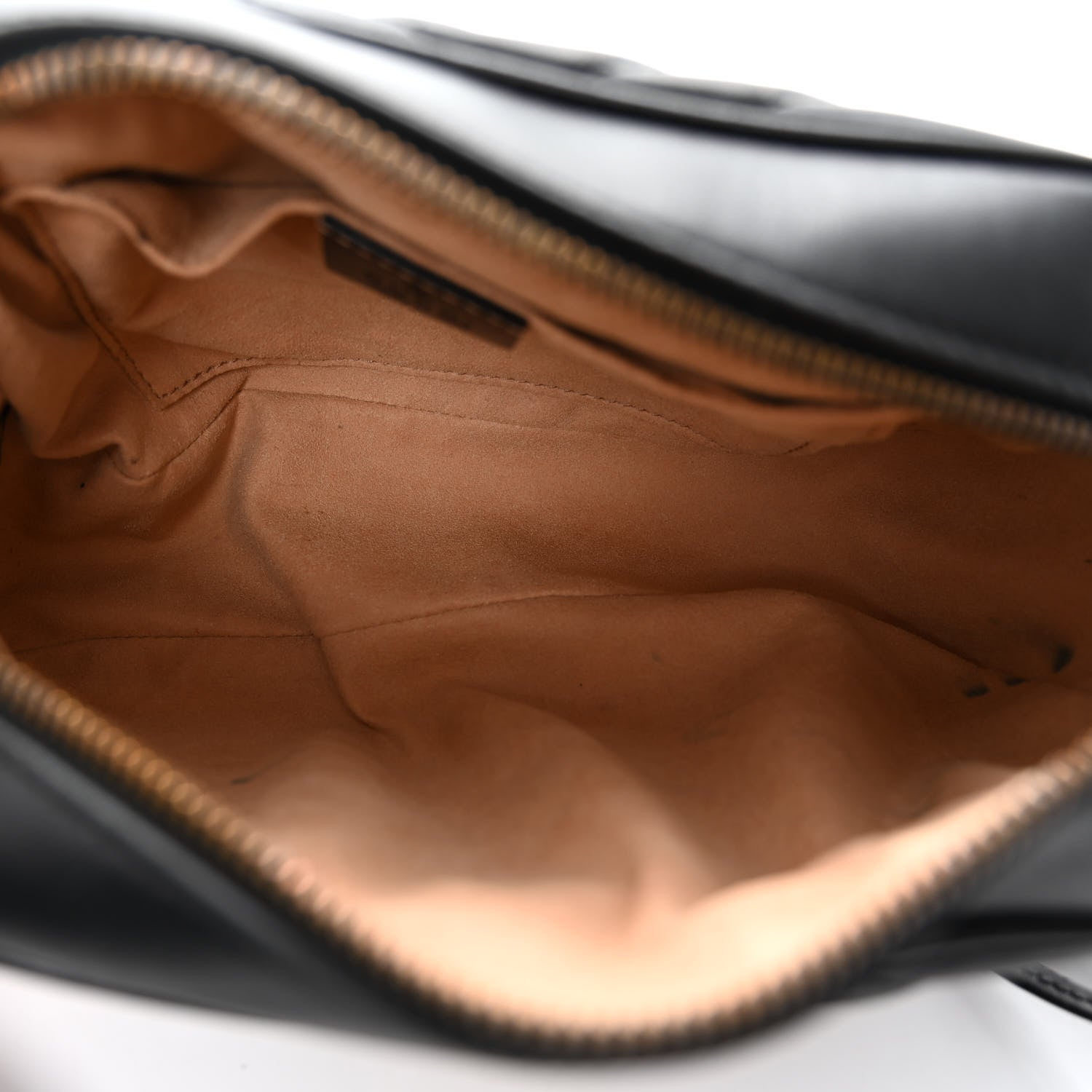 Gucci Calfskin Matelasse Small GG Marmont Chain Shoulder Bag Black 5 of 11