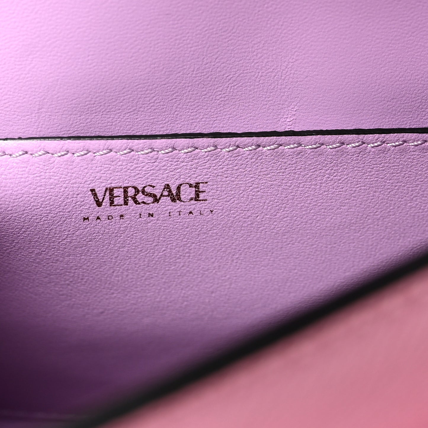 Grained Calfskin Small La Medusa Top Handle Bag Pink