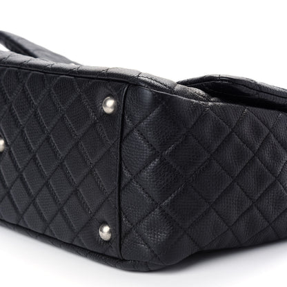 Chanel Calfskin Quilted XXL Travel Flap Bag Black 9 of 9