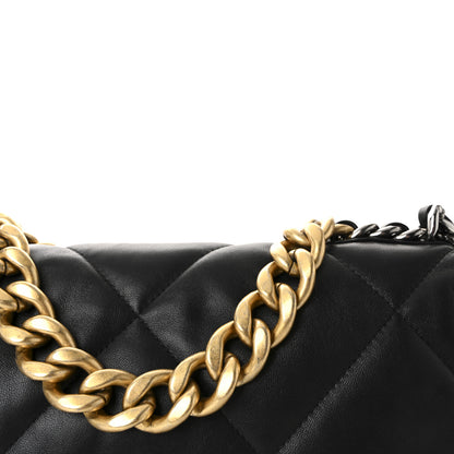 Chanel Lambskin Quilted Large Chanel 19 Flap Black 8 of 11