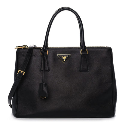 Prada Saffiano Medium Galleria Double Zip Tote Black 1 of 11