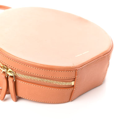 Mansur Gavriel Calfskin Circle Crossbody Bag Tan 8 of 9